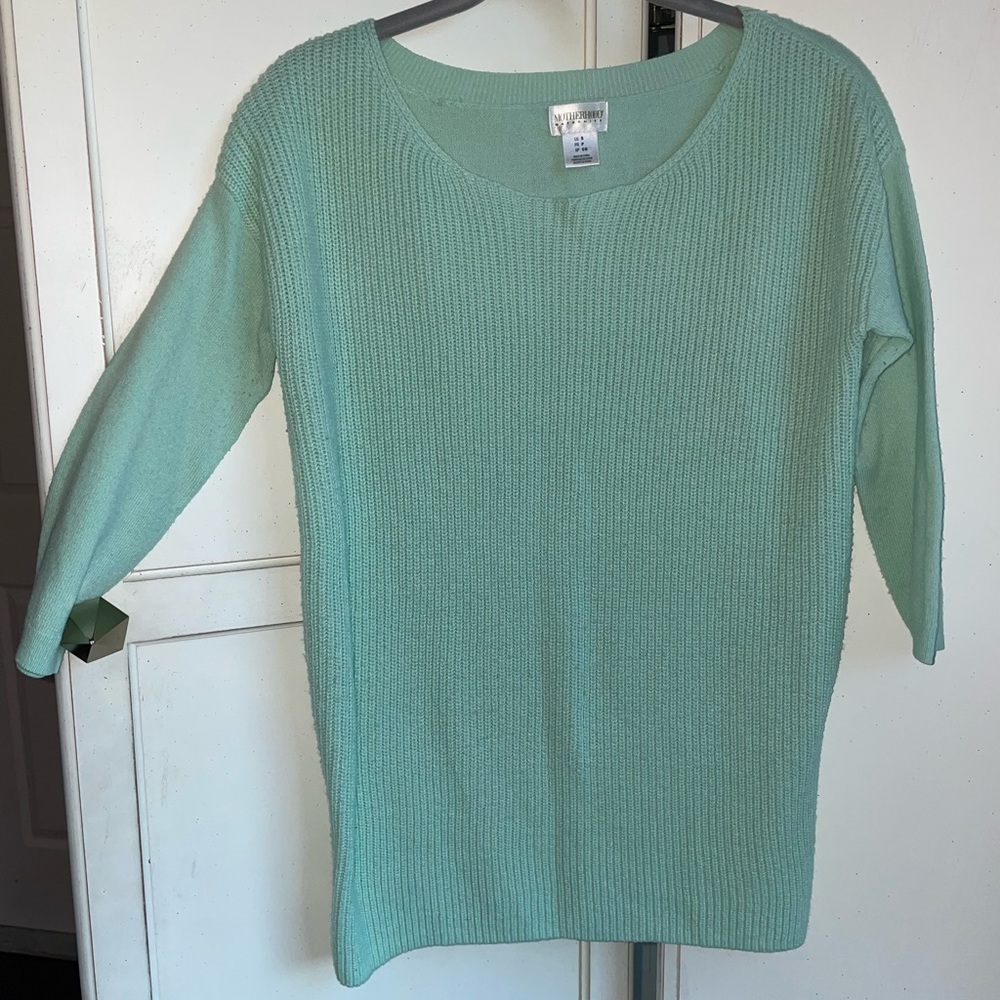 Motherhood Maternity sweater, mint green, small